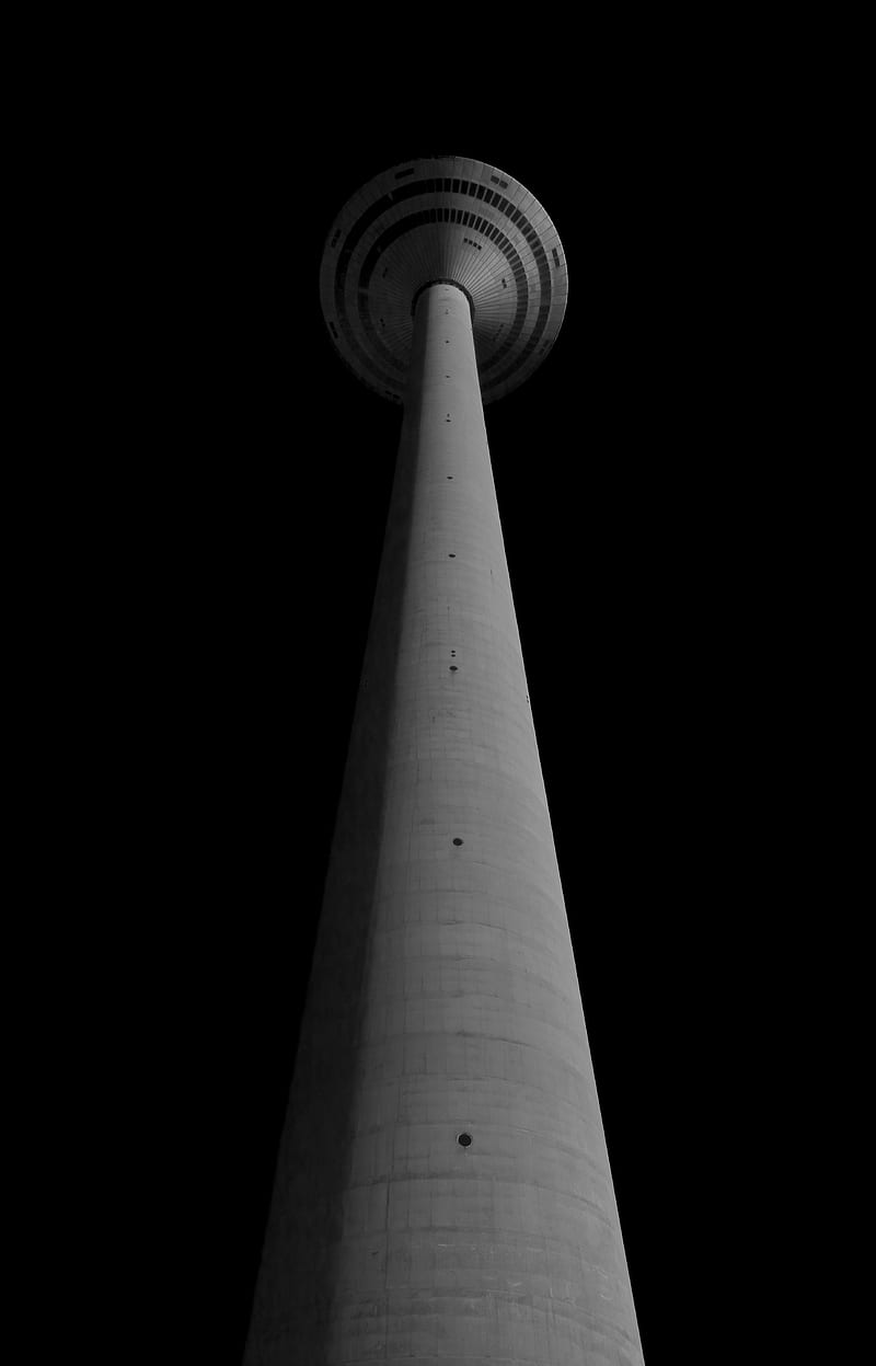 bw, tower, building, structure, architecture, HD phone wallpaper