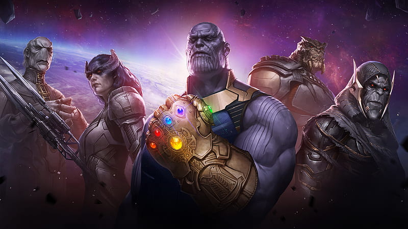 Marvel Future Fight Thanos Childrens, marvel-future-fight, games, supervillain, , thanos, HD wallpaper