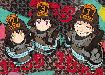 Camiseta Camisa Fire Force Shinra Kotatsu Iris Maki Anime 3