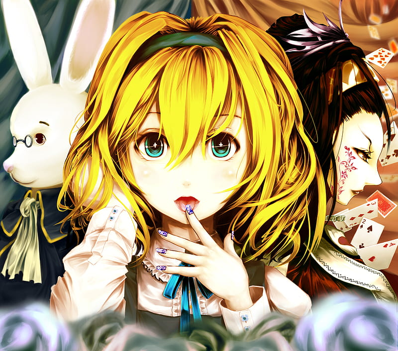 Alice in Wonderland, queen of hearts, movie, alice, glitter, ribbon,  wonderland, HD wallpaper | Peakpx