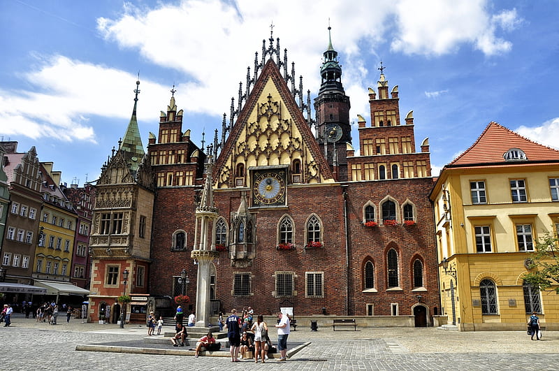 Wroclaw, Poland, Poland, old town, houses, square, HD wallpaper