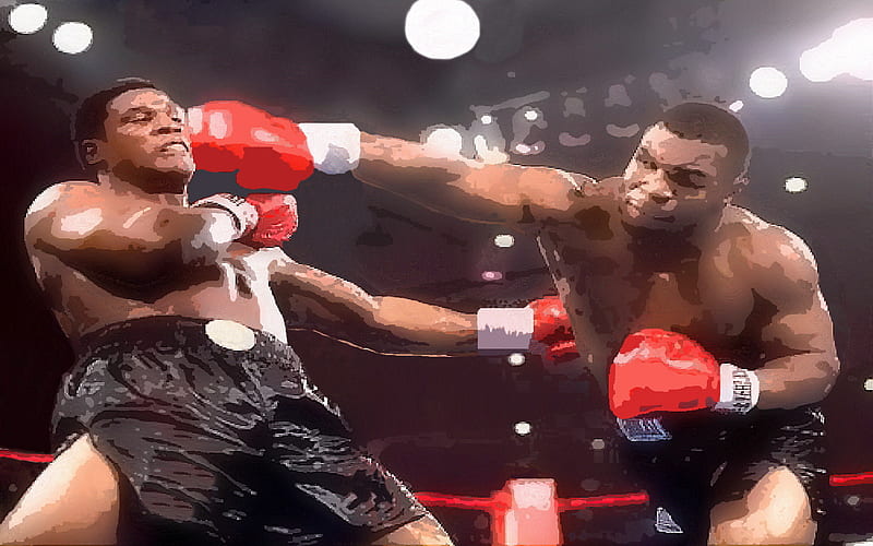 Mike Tyson vs Trevor Berbick, champion, boxing, mike tyson, esports, HD wallpaper