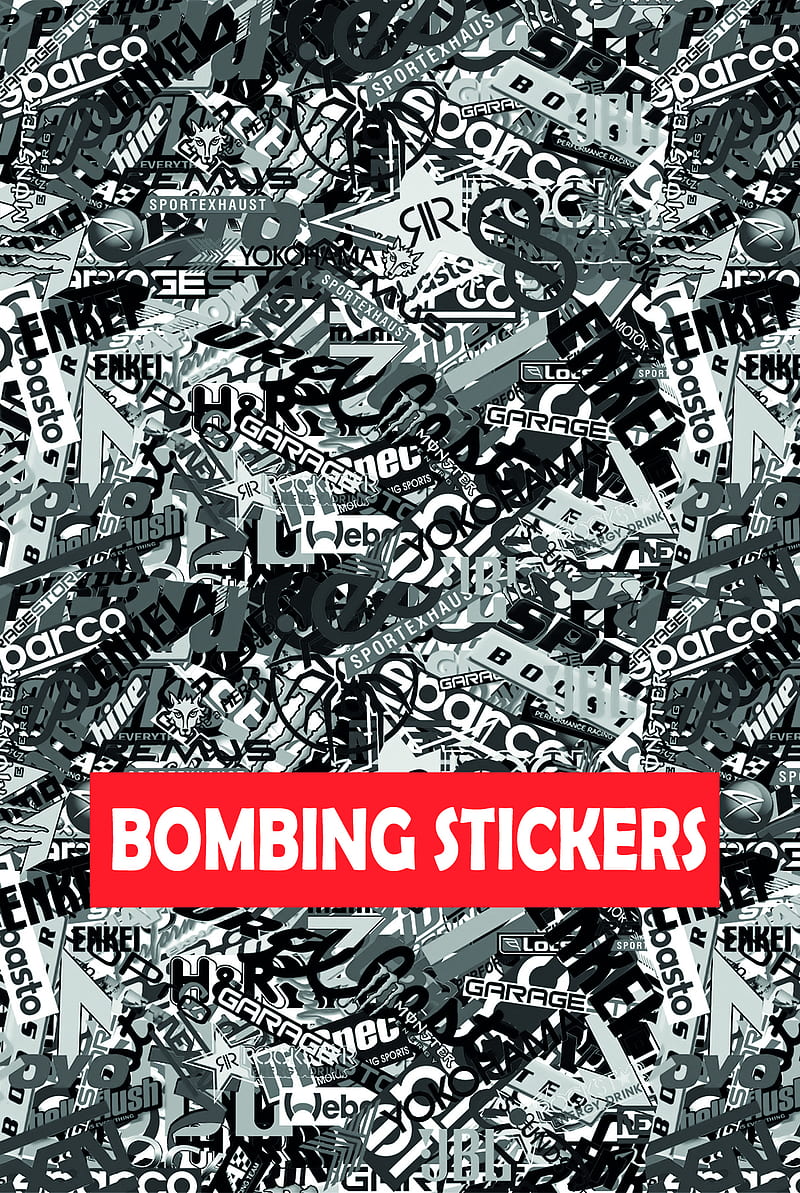 bombing stickers, life, red, theme, HD phone wallpaper