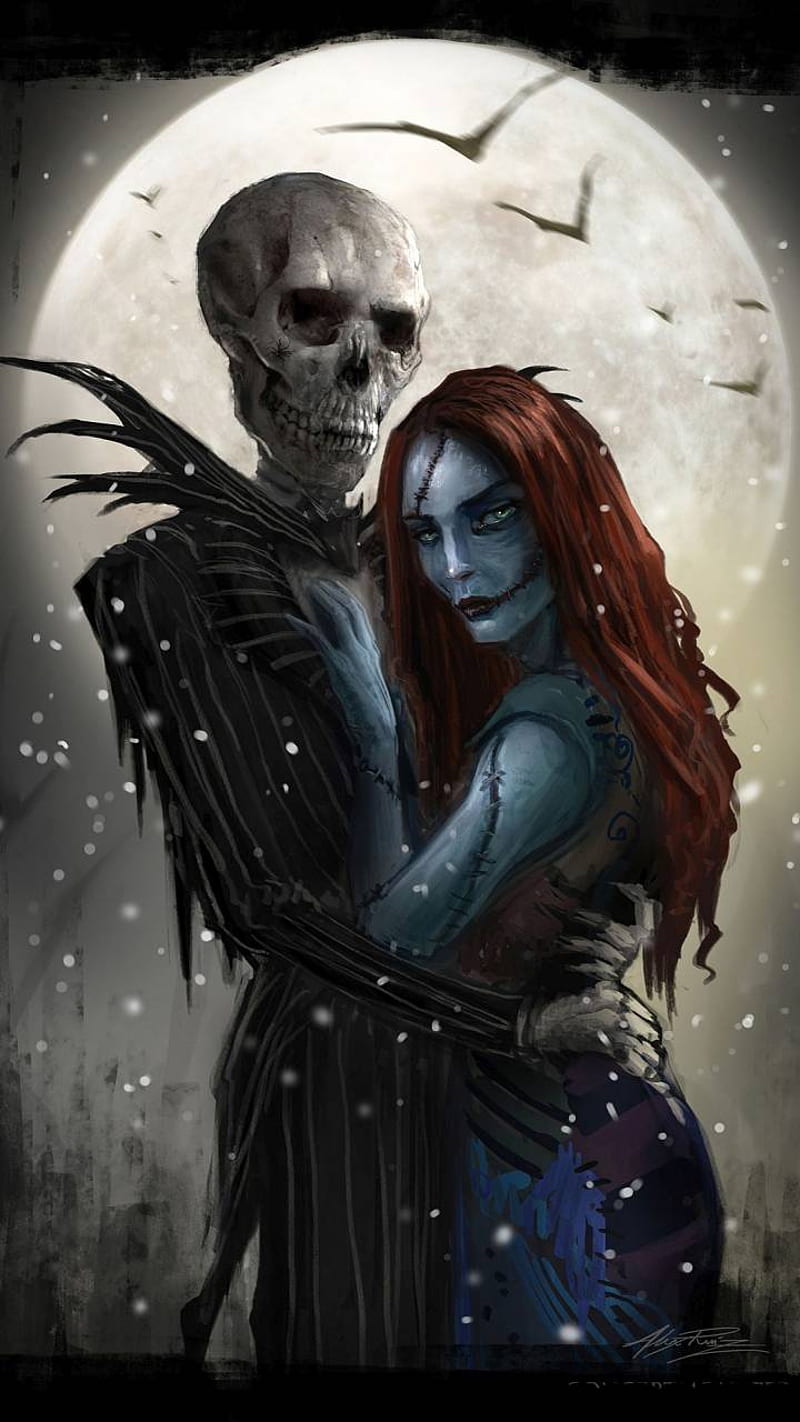 Free download Jack and Sally by greyfoxdie85 on 1024x1382 for your  Desktop Mobile  Tablet  Explore 45 Jack Skellington and Sally Wallpaper   Jack Skellington Backgrounds Jack Skellington Wallpaper Jack  Skellington Wallpapers