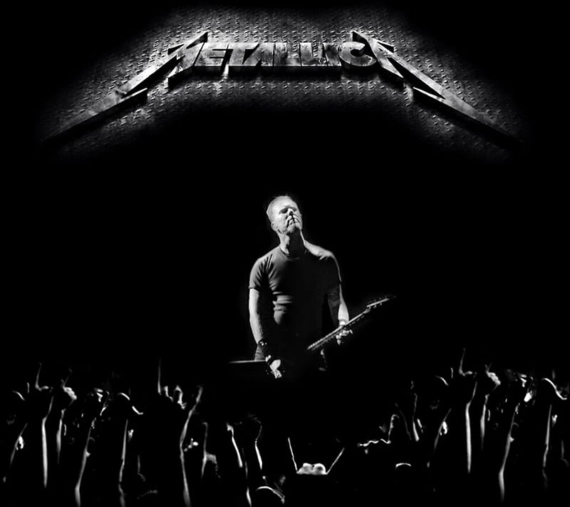 Metallica Black, james hetfield, HD wallpaper