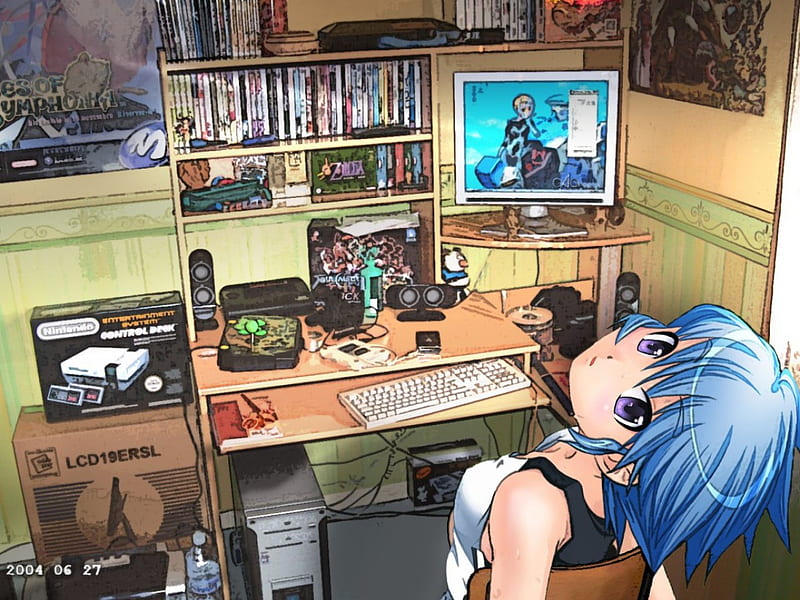 my kawaii anime setup ^~^ i hope you guys like it! #kawaii#gamingsetup... |  TikTok
