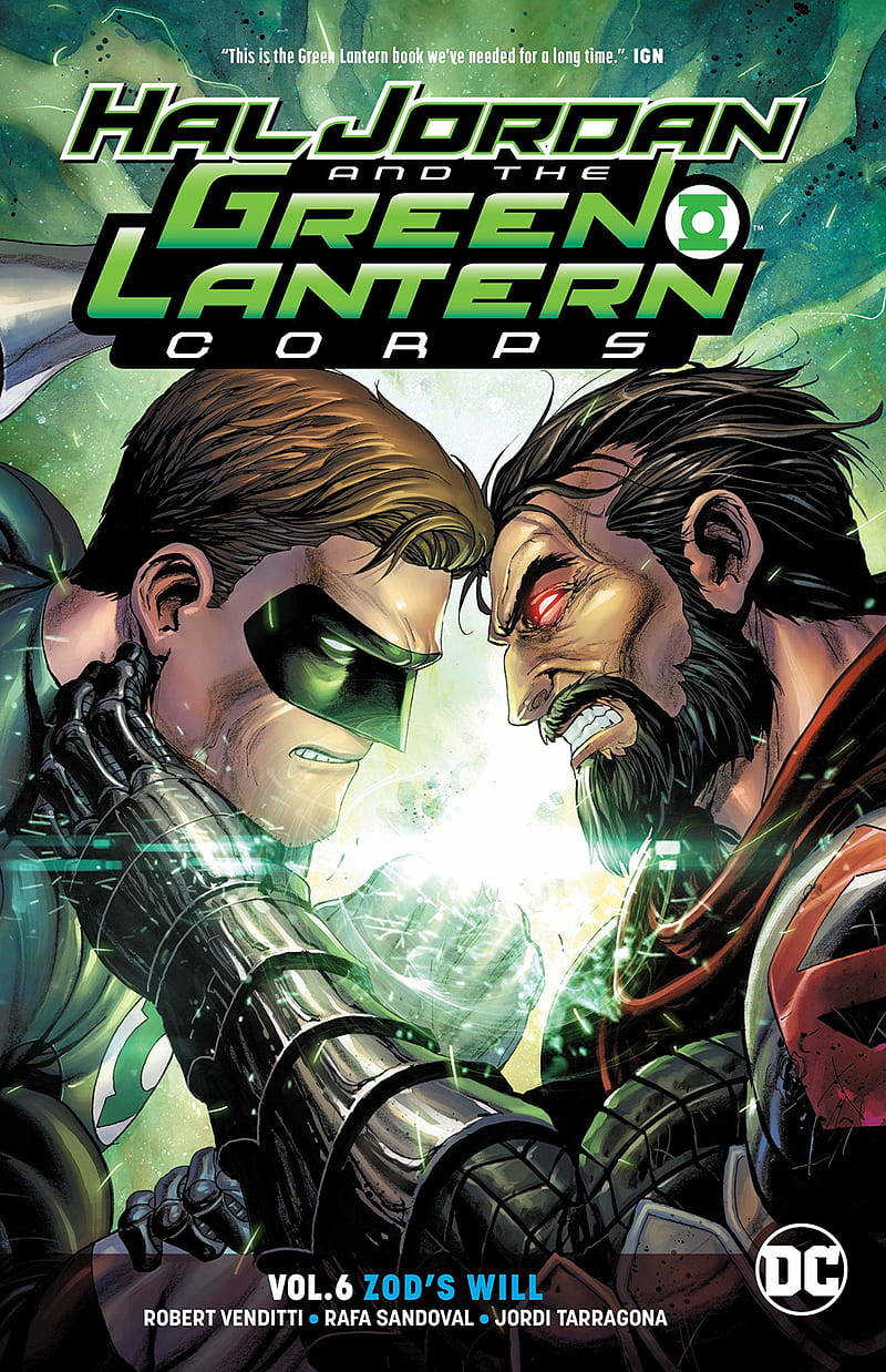 Green Lantern, DC Comics, comic books, superhero, Hal Jordan, General Zod, artwork, portrait display, fighting, HD phone wallpaper