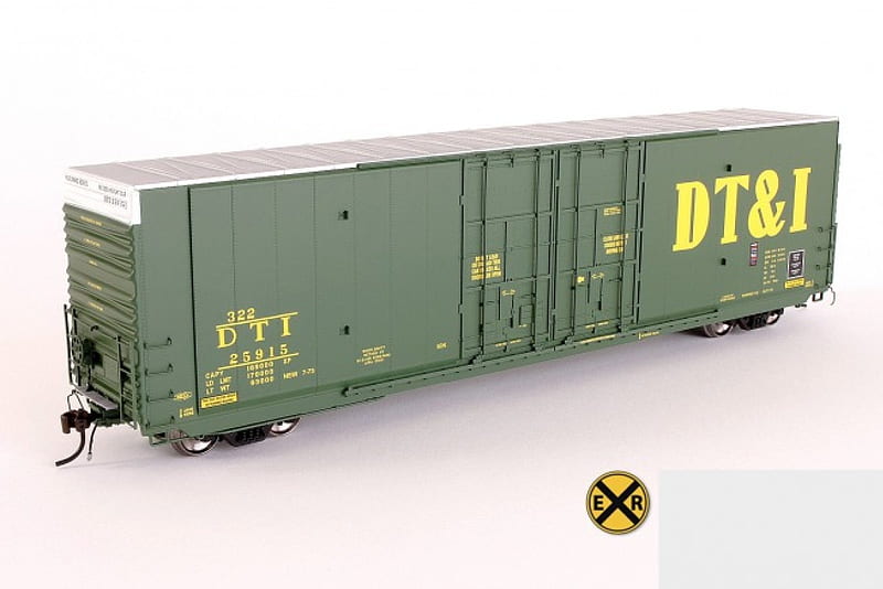 DT&I Greenville 60' HO scale model train box-car, railroad, toy, collectible, train, HD wallpaper