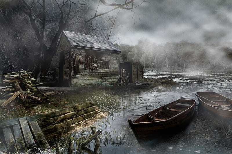 Resident Evil, Video Game, Resident Evil 4, Row Boat, HD wallpaper