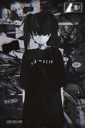 Dark anime girl wallpaper by Crooco - Download on ZEDGE™