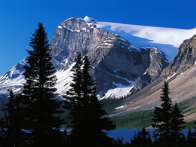 Mountain Peak Canada-Beautiful natural scenery, HD wallpaper