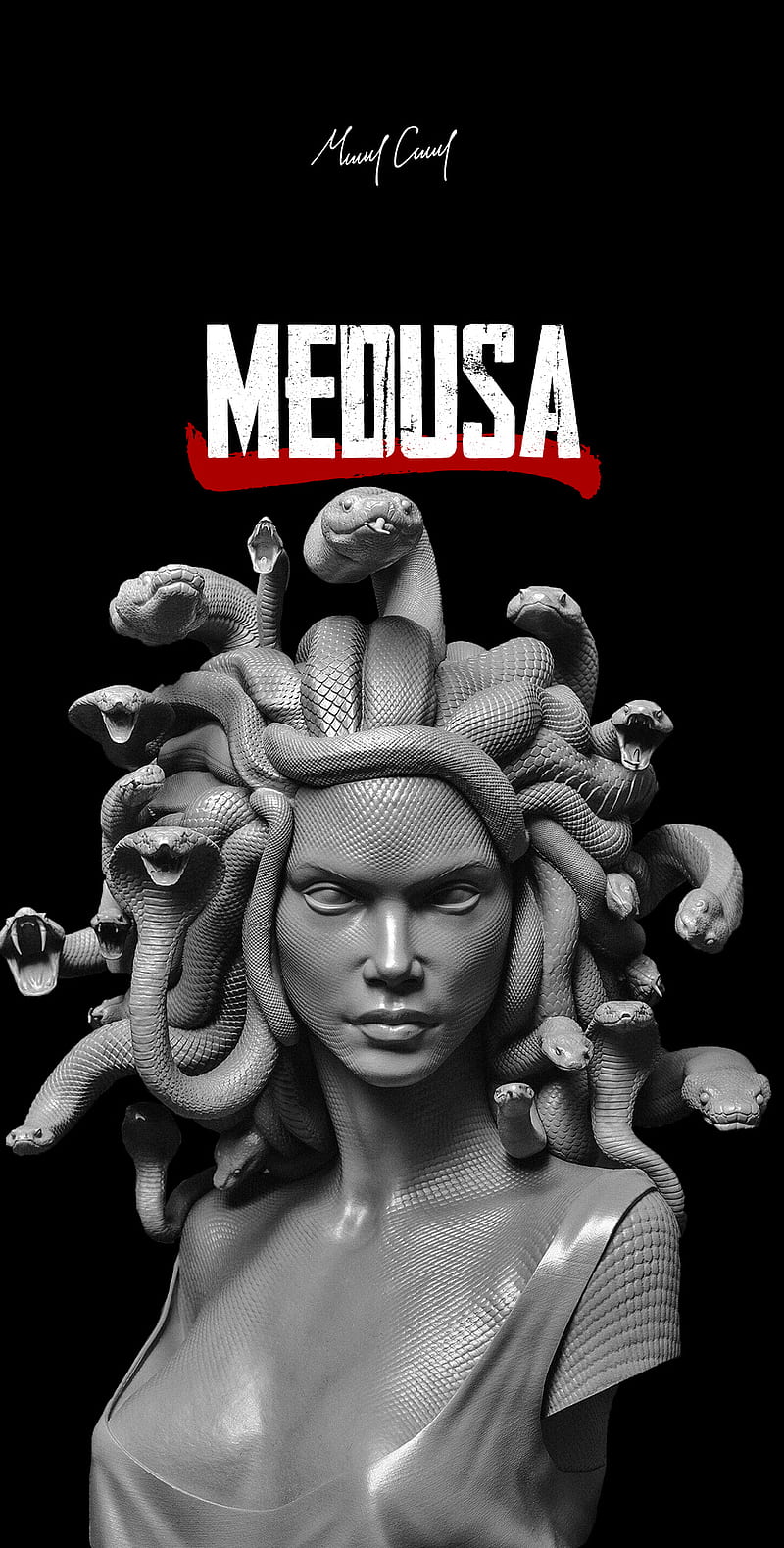 Medusa, sculpture, statue, HD phone wallpaper