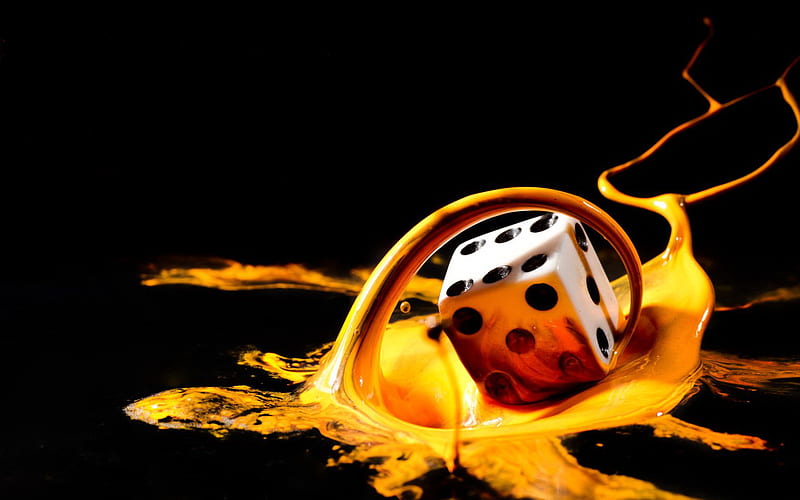 Luck dice, digital, luck, roulette, dice, HD wallpaper