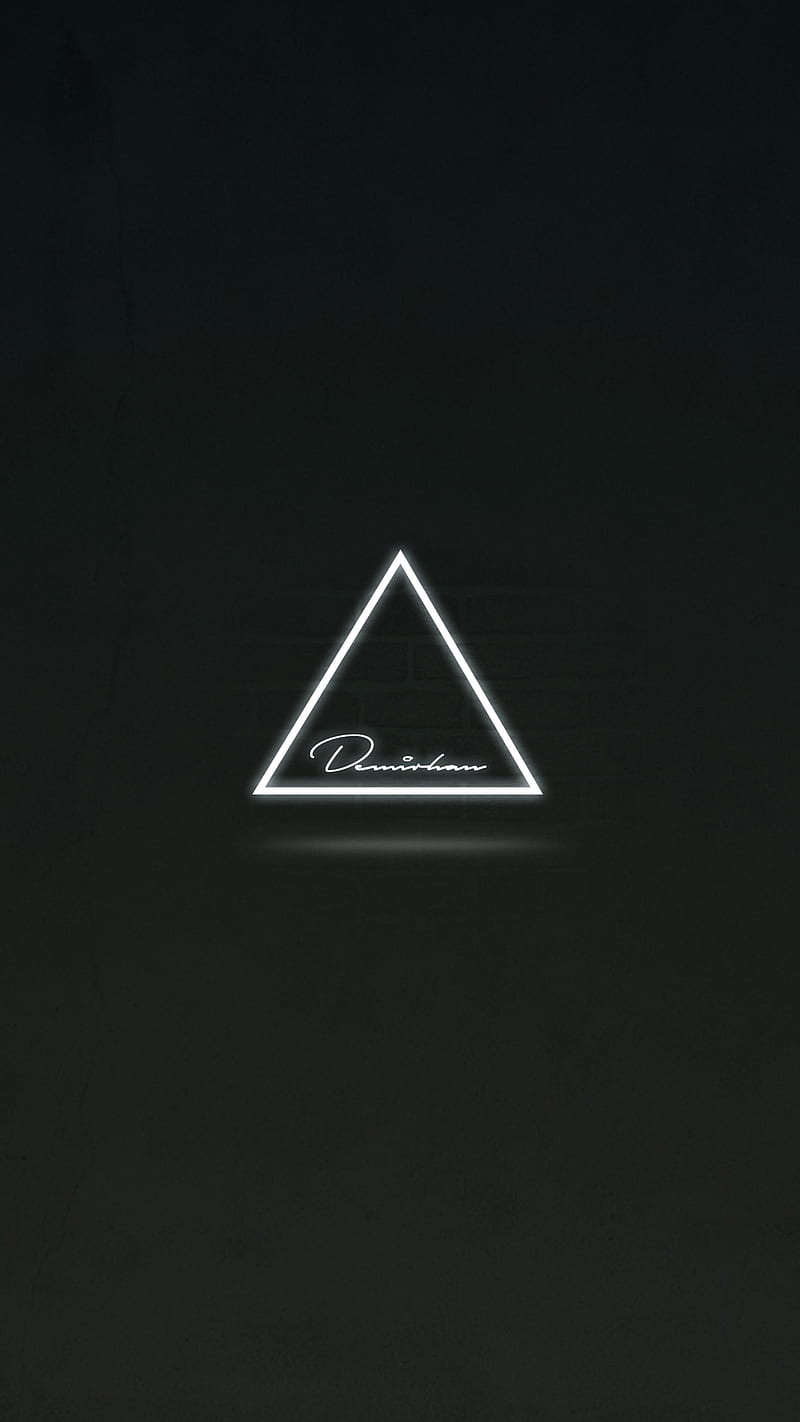 Triangle Black, dark, light, wall, HD phone wallpaper | Peakpx