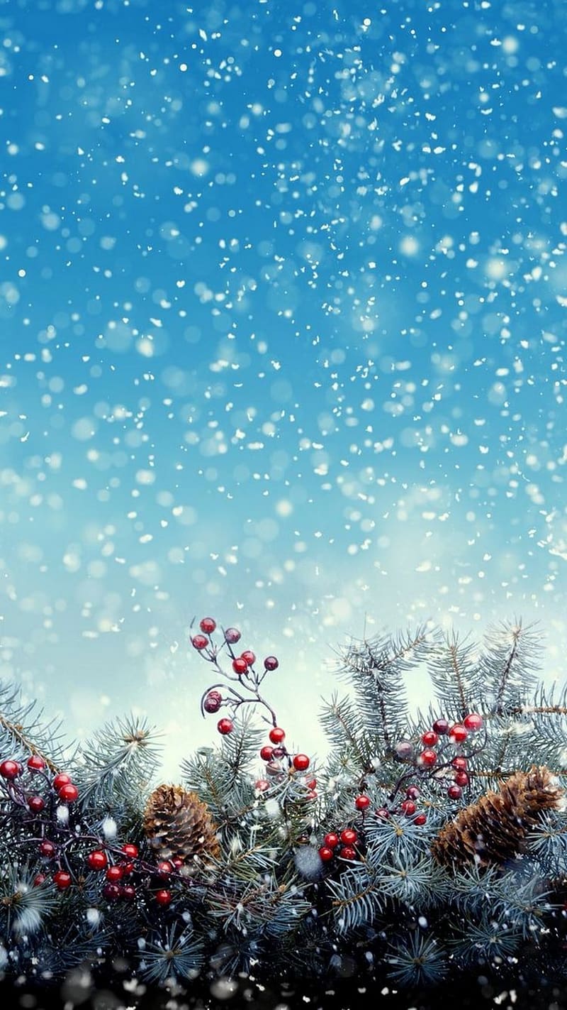Christmas, Teal Christmas, HD phone wallpaper