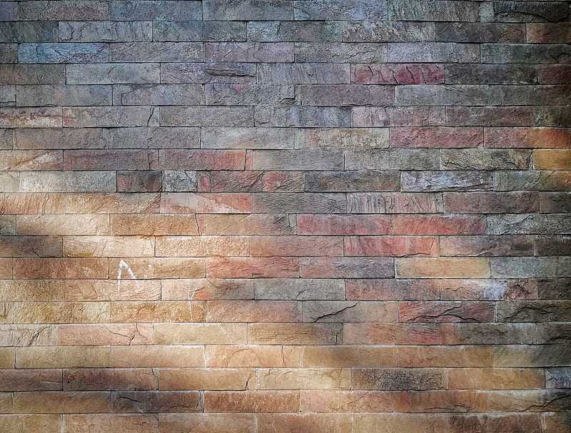 Stone Wall, brick, colorful stone, honor, honor 9i, patterns, stone, sun rays, texture, wall, HD wallpaper