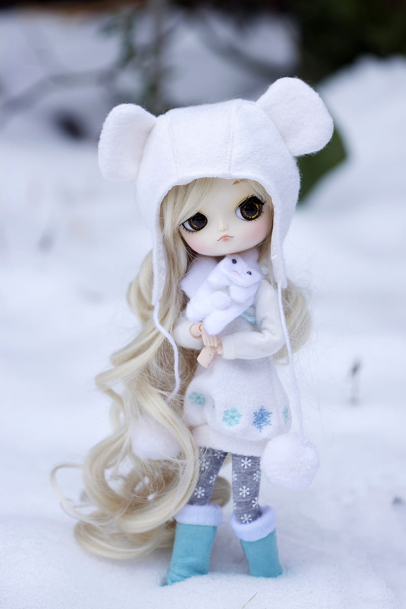 Cute Doll, cute, doll, frozen, ice, HD phone wallpaper | Peakpx
