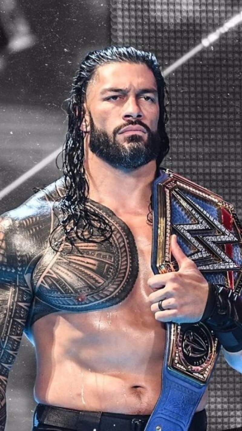 WWE Roman Reigns, chest, music, HD phone wallpaper