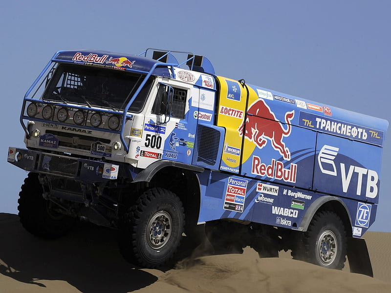 2010 KAMAZ RACE DAKAR OFFROAD RACING TRUCK, semi truck, up, sema show, socal customs, HD wallpaper