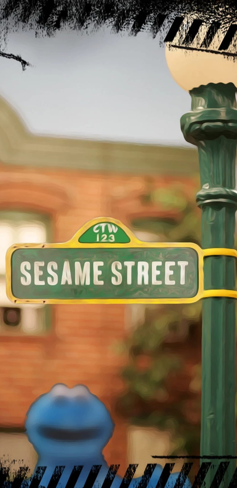 Sesame street, cookie monster, route, HD phone wallpaper