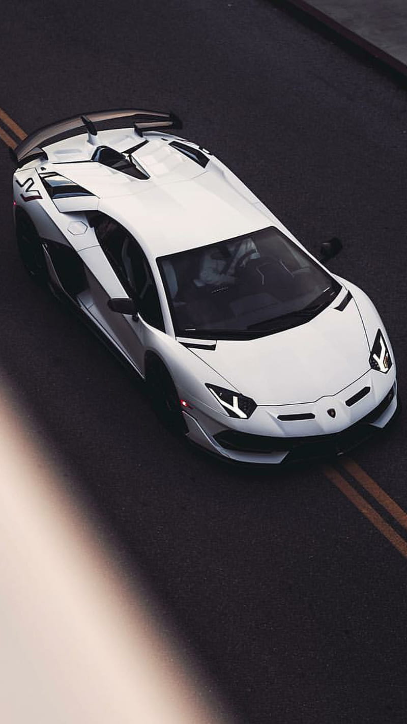 Aventador SVJ, aventador, car, lamborghini, new, esports, supercar, svj,  white, HD phone wallpaper | Peakpx