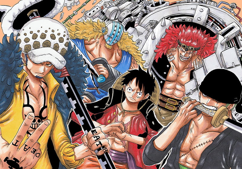 One Piece, Eustass (One Piece) , Eustass Kid , Killer (One Piece) , Monkey D. Luffy , Roronoa Zoro , Trafalgar Law, HD wallpaper