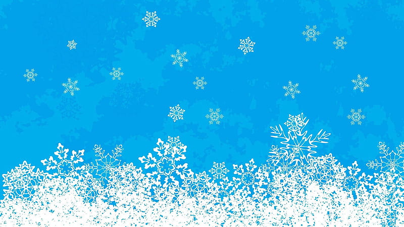 Christmas Themed Bright Snowflakes Art, Frozen Snowflake, HD wallpaper