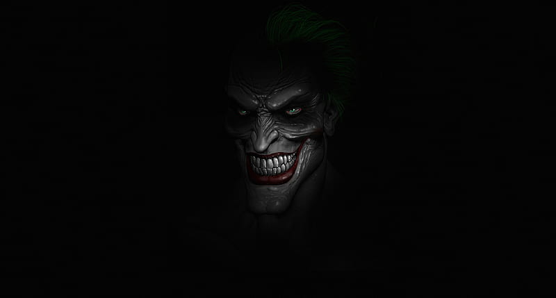Scary Joker Minimal, HD wallpaper