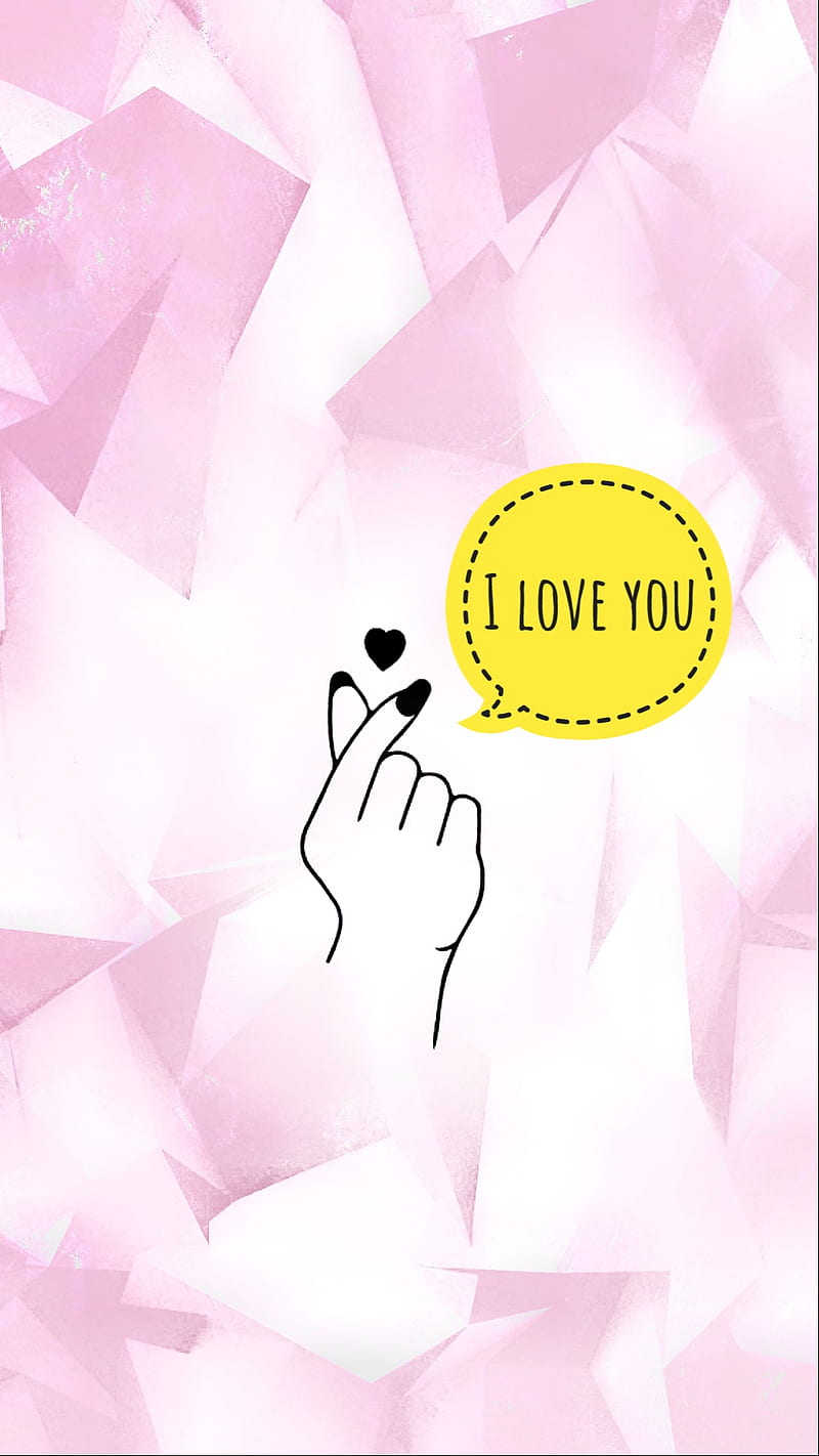 Finger heart, kpop, korean, love, cute, happy, pink, girly, HD phone  wallpaper | Peakpx