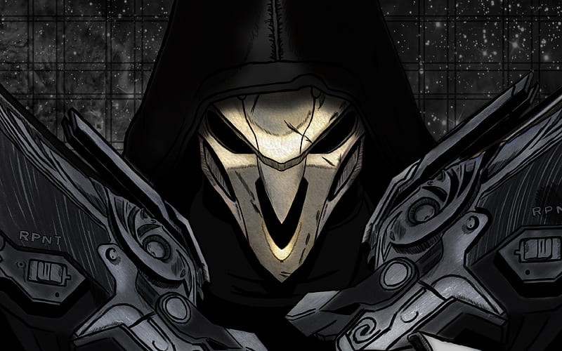 Reaper warrior, shooter, Overwatch, HD wallpaper
