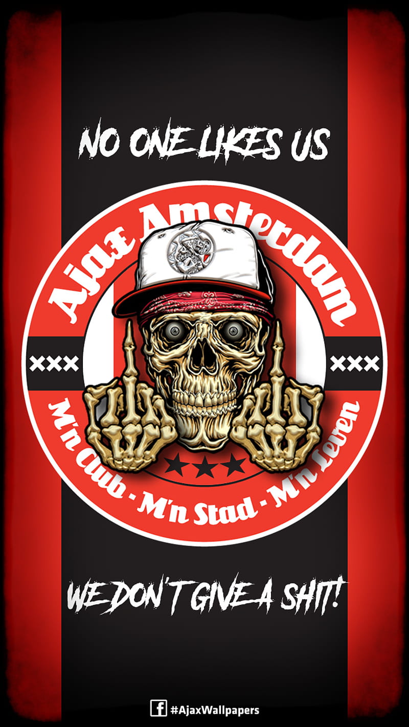 Ajax Skull, afca, ajax amsterdam, ajax, mokum, wzawzdb, HD phone wallpaper