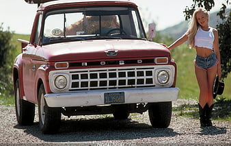 ford truck girls wallpaper
