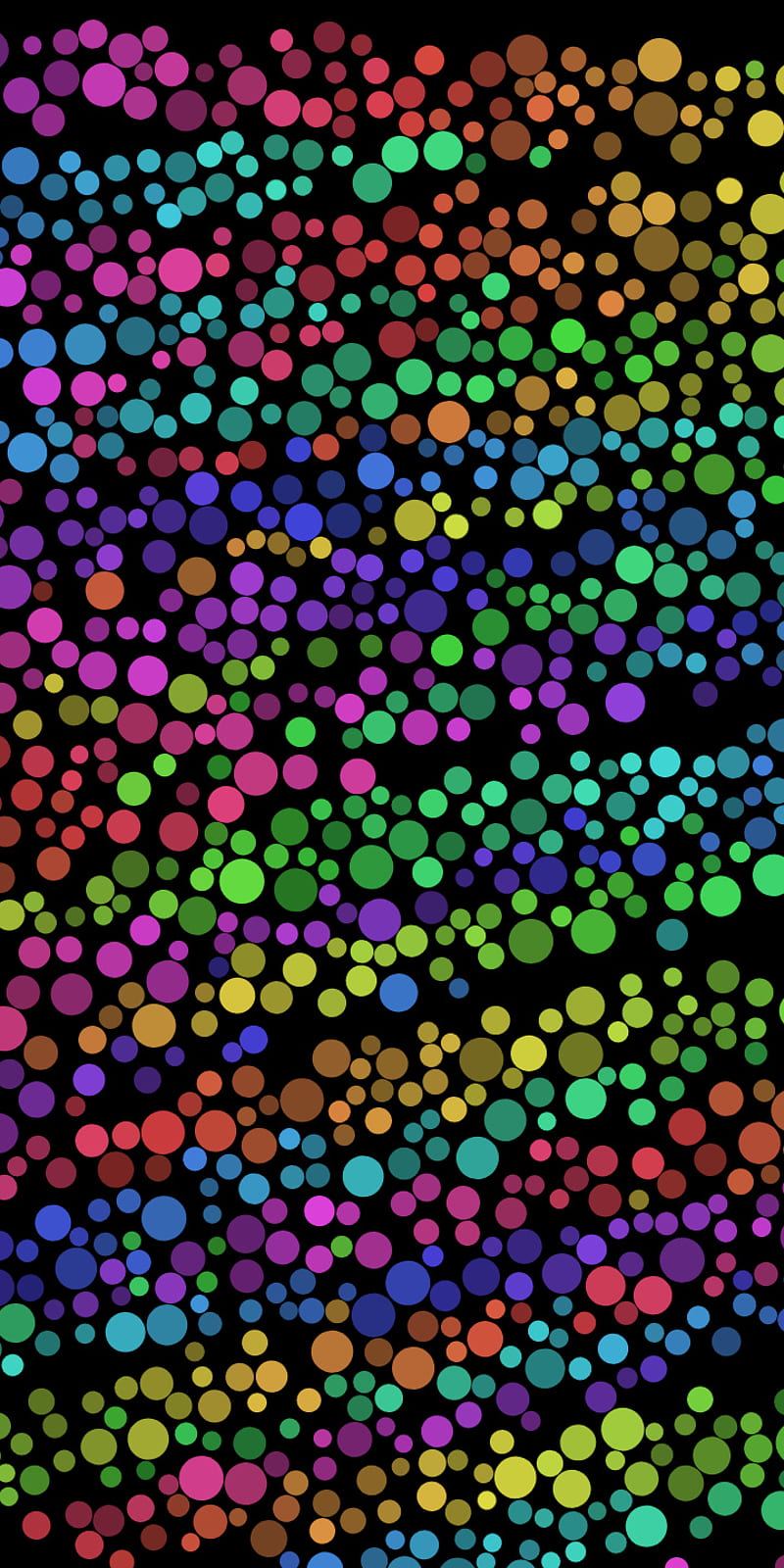 Dotrius, amoled, black, color, colorful, cool, dope, dots, eye, minimalist, simple, HD phone wallpaper