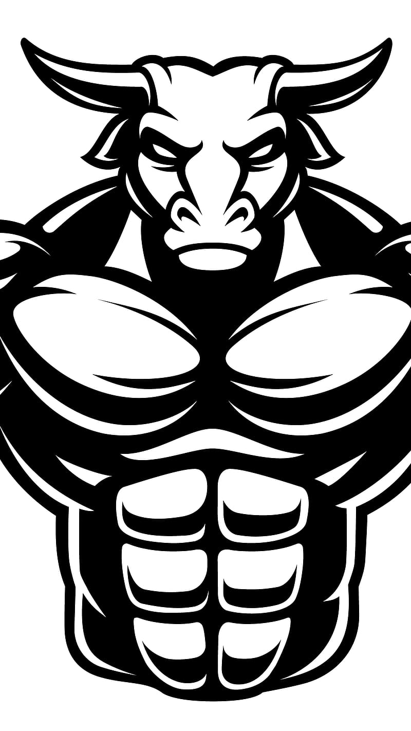 Gym With Six Packs, gym, six packs, bull, workout, HD phone wallpaper