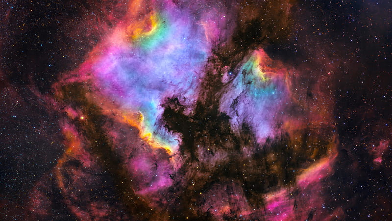 Colorful Nebula Sky Stars Dark Background Galaxy, HD wallpaper | Peakpx