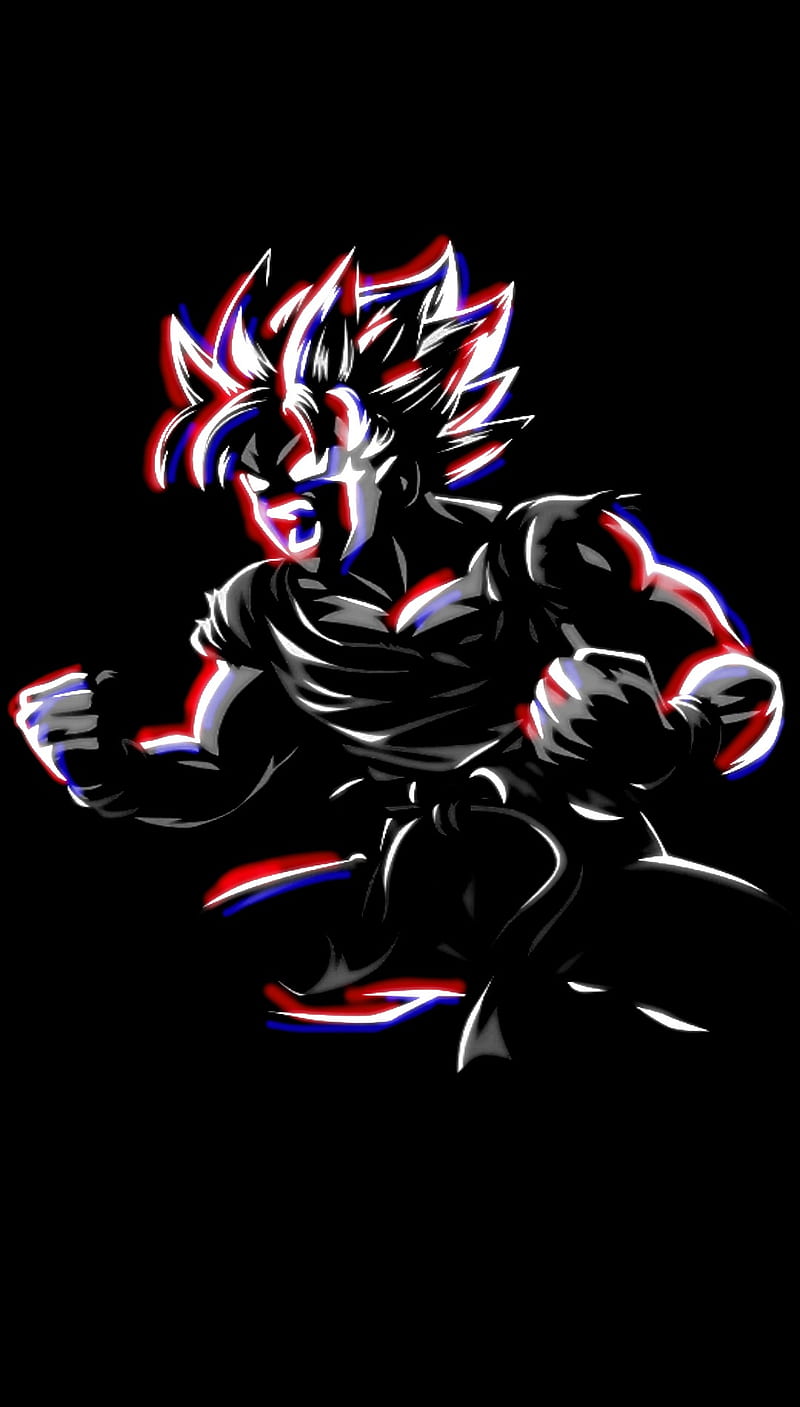 Goku neon, rage, HD phone wallpaper | Peakpx