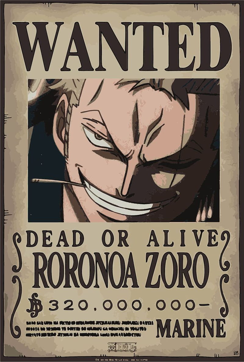 zoro wanted en 2021. Anime one piece, Pósteres ilustraciones, Recomendaciones de anime. One piece drawing, One piece anime, Zoro, Zoro Wanted Poster, HD phone wallpaper