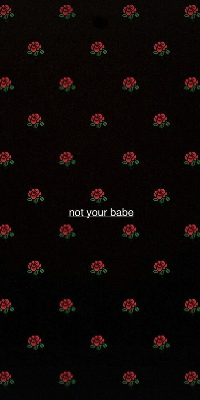 Not Yours Black Red Roses Words Hd Phone Wallpaper Peakpx