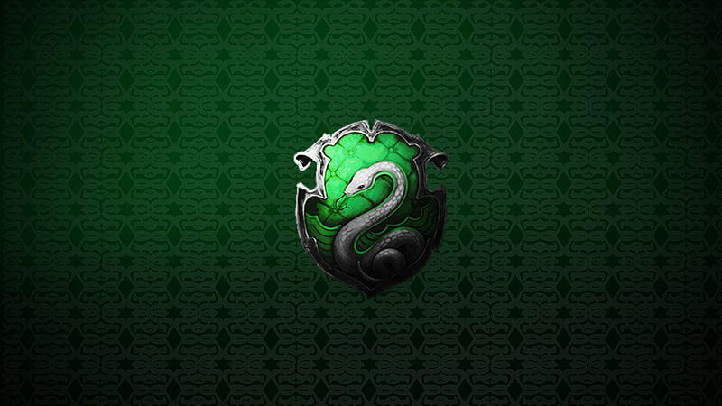 Slytherin Logo In Green Star Diamond Shape Background Slytherin, HD wallpaper