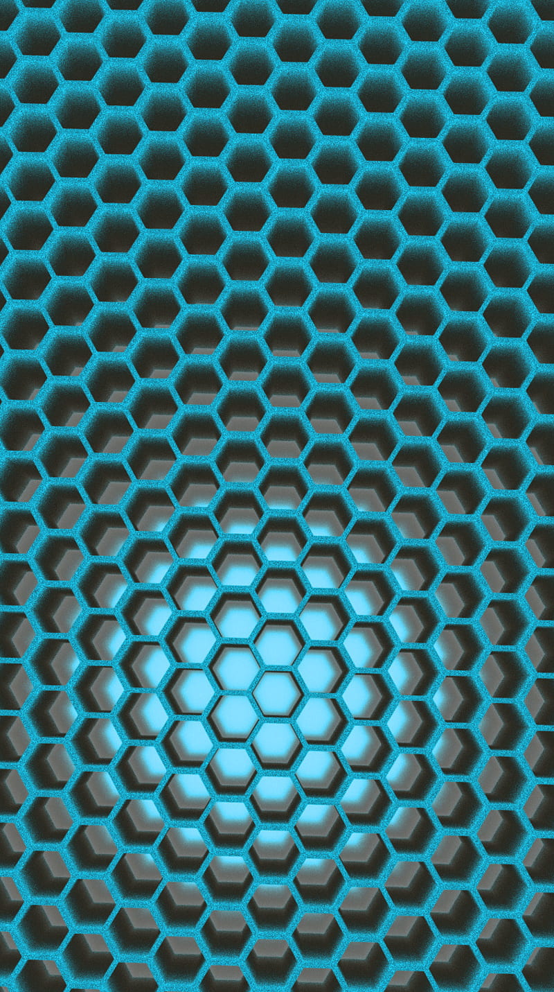 Honeycomb Teal, desenho, hex, pattern, shiny, simple, smooth, HD phone wallpaper