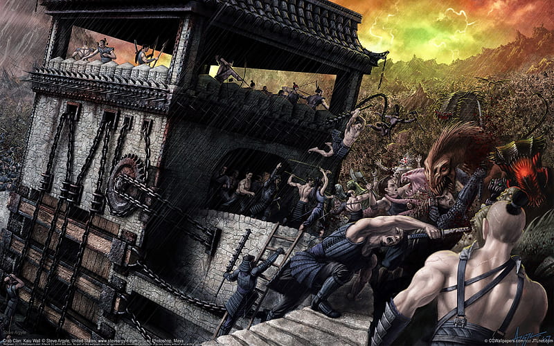 Dark Magic War-Fantasy CG illustration, HD wallpaper