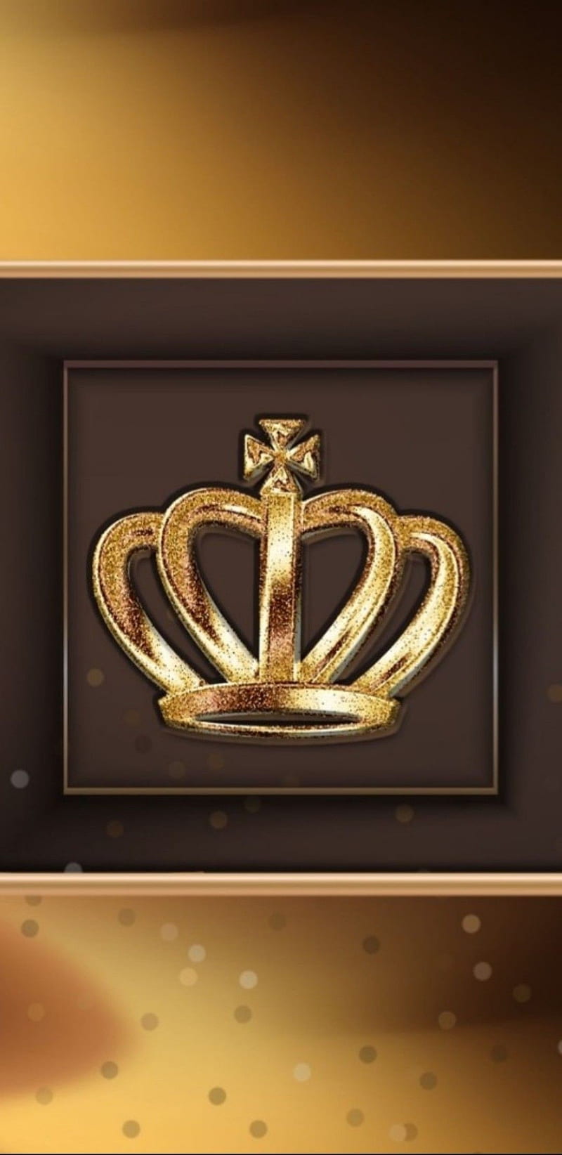 Golden Crown, gold, sparkle, HD phone wallpaper