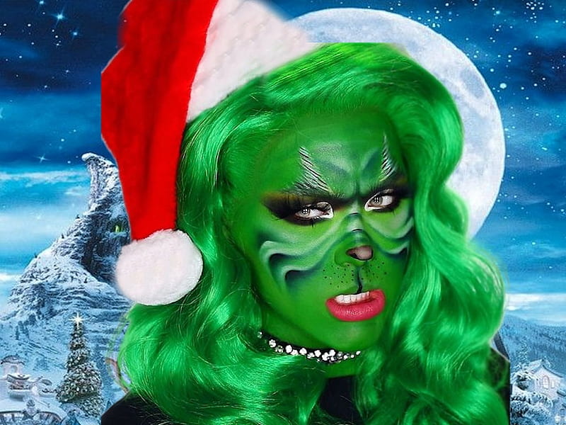 Lady Grinch, bold, vibrant, bright, womens wardrobe, the WOW factor, colorful, vivid, grandma gingerbread, etheral women, christmas ladies, Instagram, HD wallpaper Lady Grinch, bold, vibrant, bright, womens wardrobe, the WOW factor, colorful, vivid, grandma gingerbread, etheral women, christmas ladies, Instagram, HD wallpaper