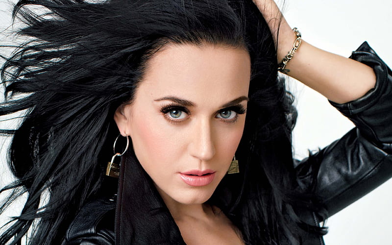 Katy Perry portrait, american singer, Hollywood, superstars, brunette, HD wallpaper