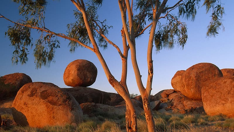 HD wallpaper australia devils marbles boulder