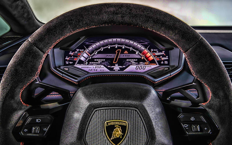 Lamborghini Huracan interior, 2019 cars, supercars, dashboard, japanese  cars, HD wallpaper | Peakpx