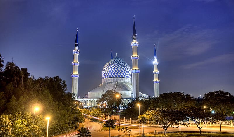 Religious, Sultan Salahuddin Abdul Aziz Mosque, Mosques, HD wallpaper