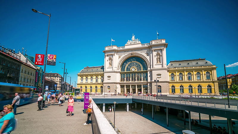 Budapest Keleti Train Station, Train, Keleti, Station, Budapest, Building, HD wallpaper