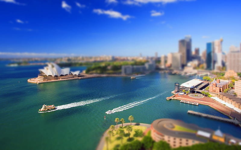 Australias largest city and port Sydney, HD wallpaper