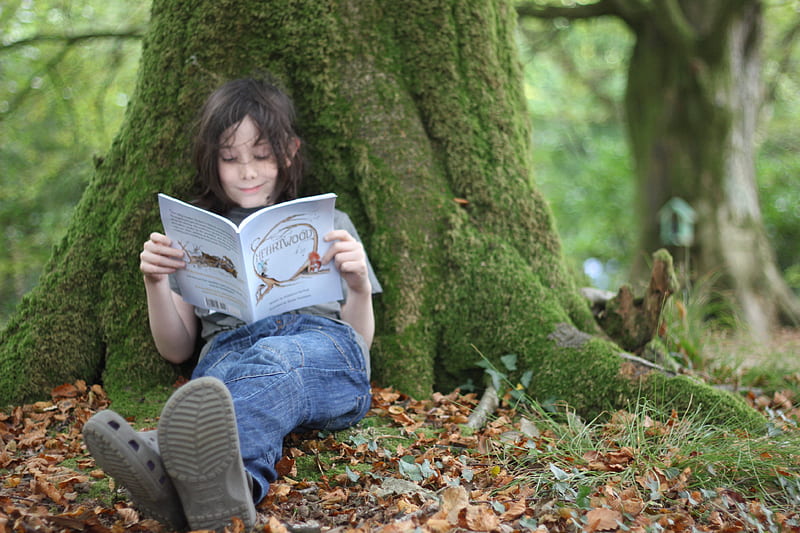 Little girl, pretty, book, adorable, sightly, sweet, nice, beauty, face ...